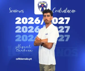 Miguel Barbosa no CD 1º de Maio na época 2026/2027