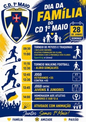 Dia da família CD 1º de Maio - 28 de Junho de 2026 Dia da família CD 1º de Maio - 28 de Junho de 2026