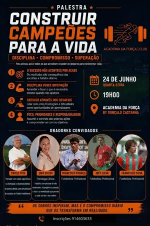 Palestra construir campeões para a vida Academia da Força