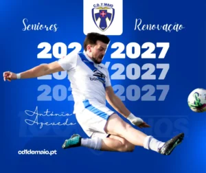 Renovação do Antónïo Azevedo nos Seniores época 2026-2027