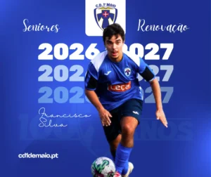 Francisco Silva renova com o CD 1.º de Maio para a época 2026/2027