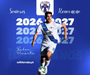 Renovação do Ruben Dinarte nos Seniores época 2026-2027