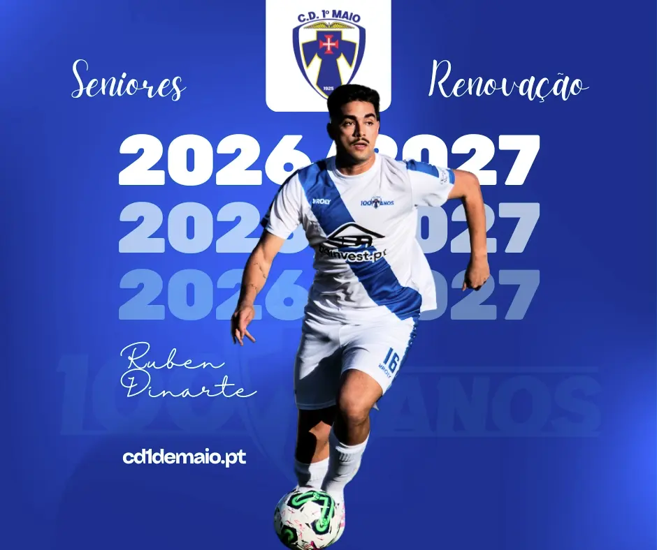Renovação do Ruben Dinarte nos Seniores época 2026-2027