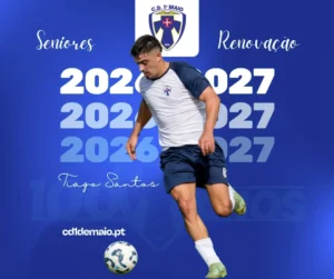 Renovação do Tiago Santos nos Seniores época 2026-2027