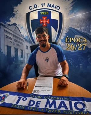 Tiago Santos no CD 1º de Maio na Época 2026/2027