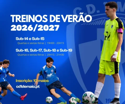 Treinos de Verão em Futebol no CD 1º de Maio