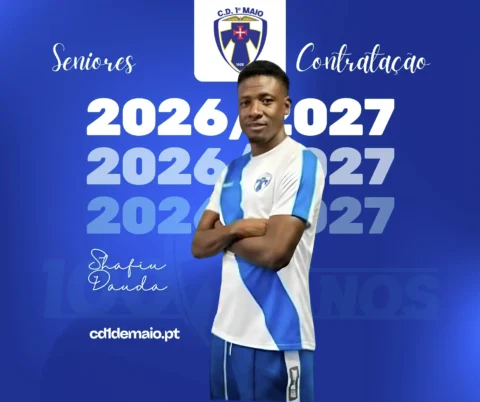 Shafiu Dauda reforça o meio-campo do CD 1.º de Maio