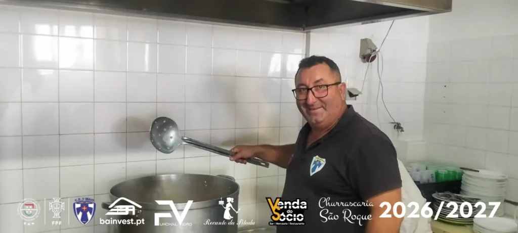 Marco Cipriano, secretário da direção, confecionou o almoço.