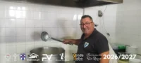 Marco Cipriano, secretário da direção, confecionou o almoço.