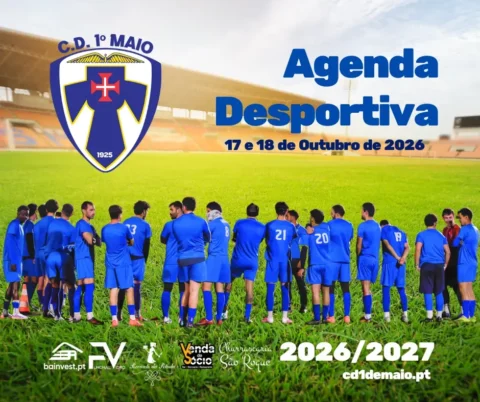 Agenda desportiva do CD 1.º de Maio: apresentação oficial e jogos a 17 e 18 de Outubro