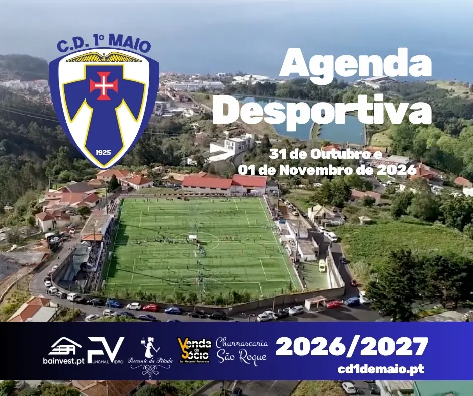 CD 1º de Maio Agenda Desportiva 31 de Outubro e 01 de Novembro de 2026